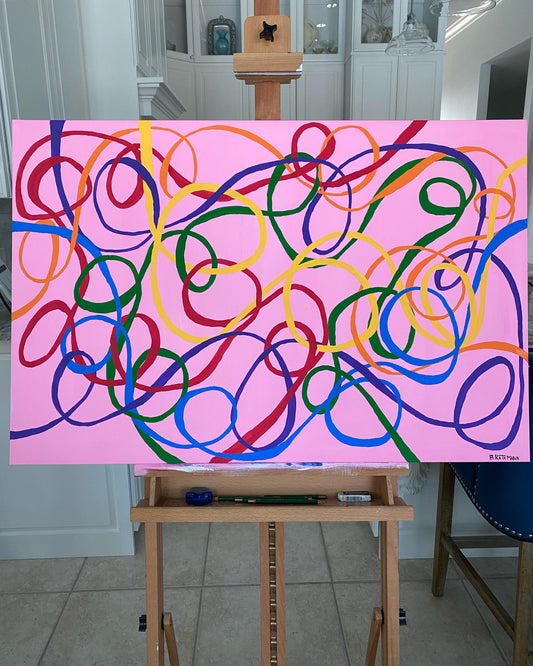 Paths Intertwined 24" X 36" Painting