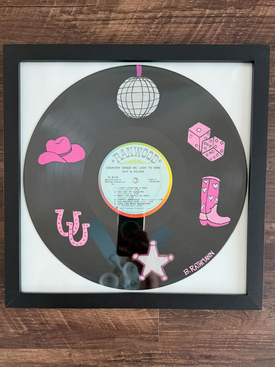 San Antonio Rose - Painted Vinyl Record